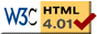 w3c html 4.01 confirmed